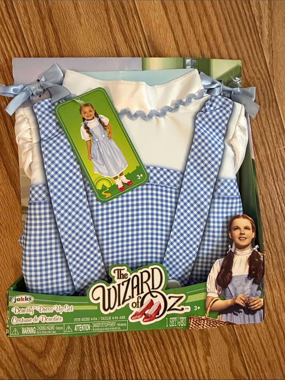 The Wizard of Oz Dorothy-Inspired Kids Dress-Up Costume – Blue Gingham 4-6x